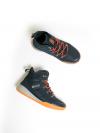 Turistická obuv pre mládež s kontrastnou podrážkou, tmavomodrá KK274215 403